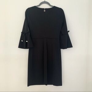 TOMMY Hilfiger Black Cocktail Dress w/Bell Sleeves.